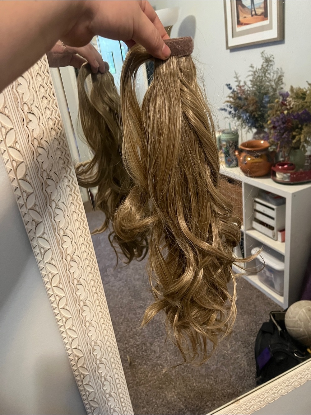 Jordynn 18 in Ponytail Extension in Ash Blonde - Mid-length layered curls